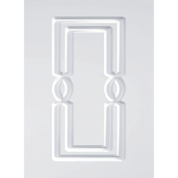 Lacquered and Membran - B-123 - White Soft Foiled